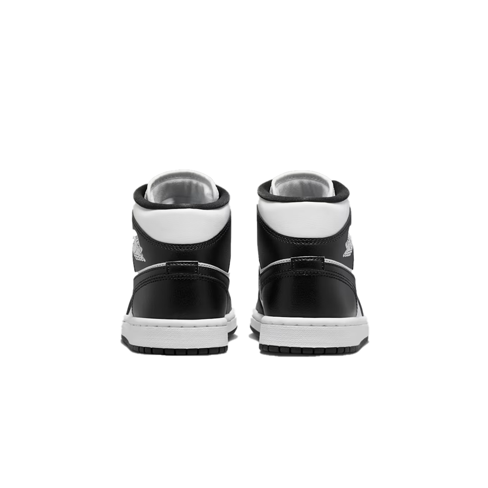 WOMEN'S AIR JORDAN 1 MID WHITE / BLACK