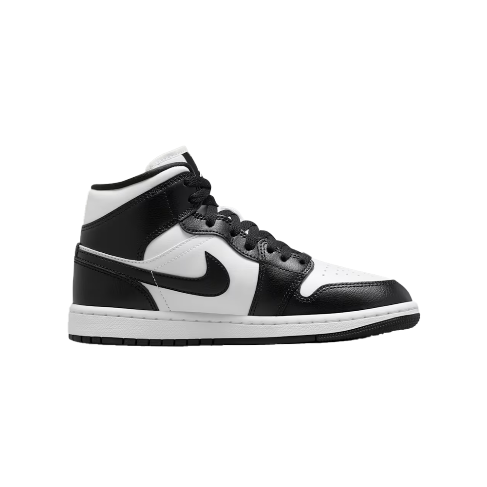 WOMEN'S AIR JORDAN 1 MID WHITE / BLACK