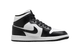 WOMEN'S AIR JORDAN 1 MID WHITE / BLACK