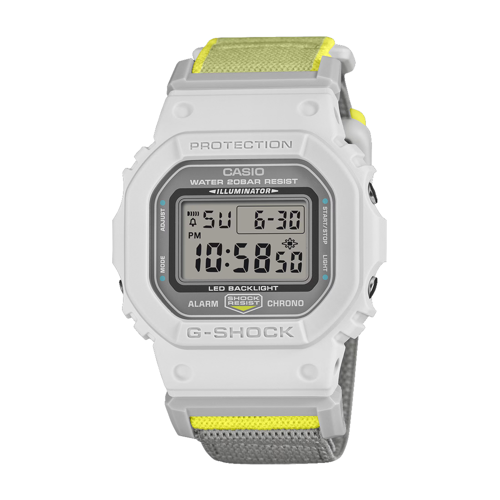 DIGITAL LIGHT GRAY/NEON YELLOW WATCH