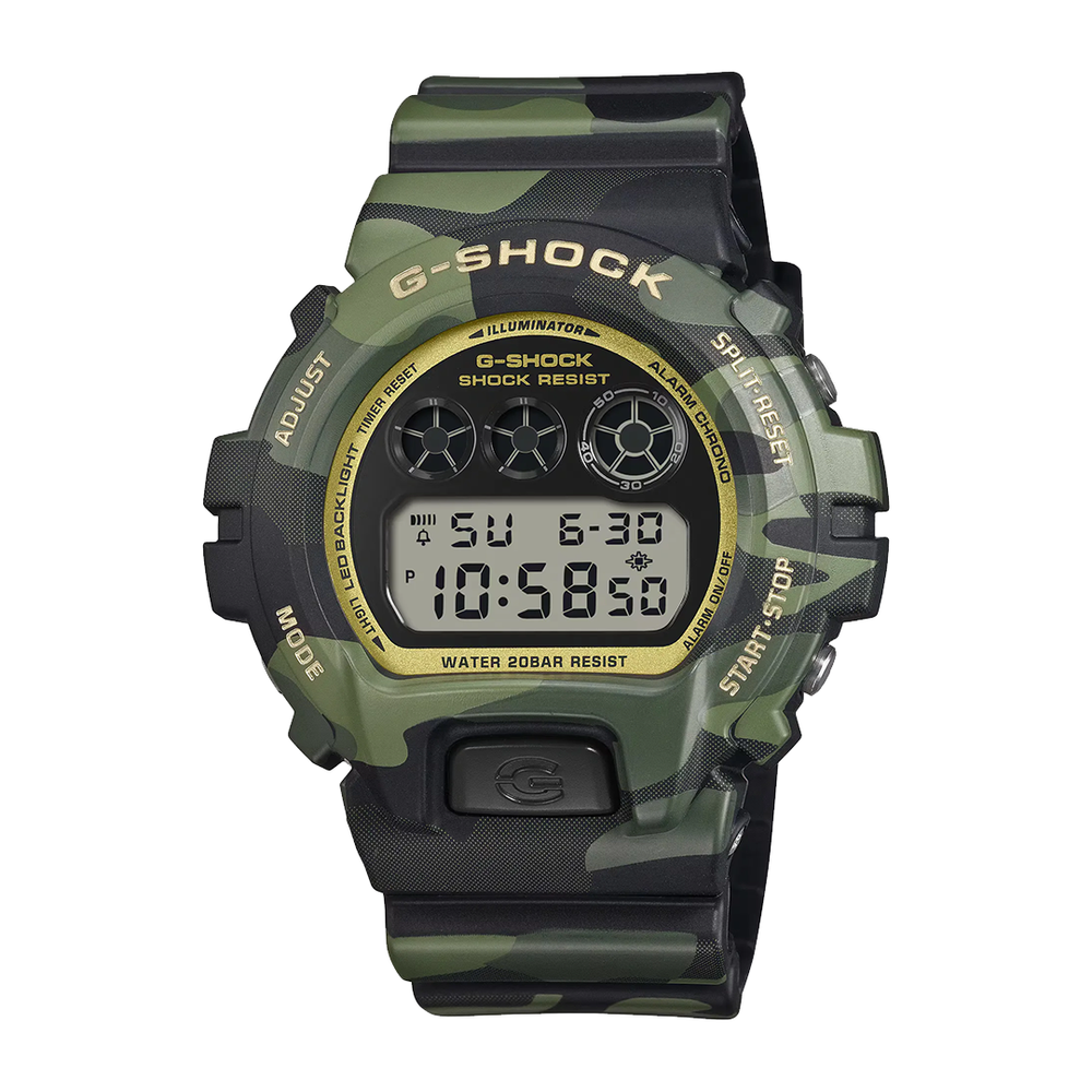 BOLD CAMO SERIES, CAMO AND GOLD DW-6900CMG-3