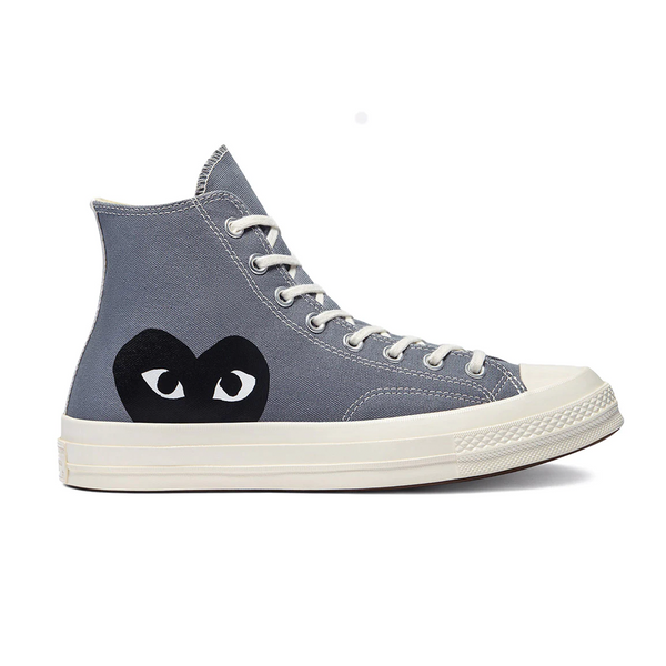 CDG PLAY CONVERSE CHUCK TAYLOR ALL STAR 70 HI GREY NRML