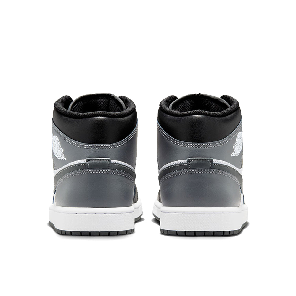 AIR JORDAN 1 MID BLACK/IRON GREY-WHITE