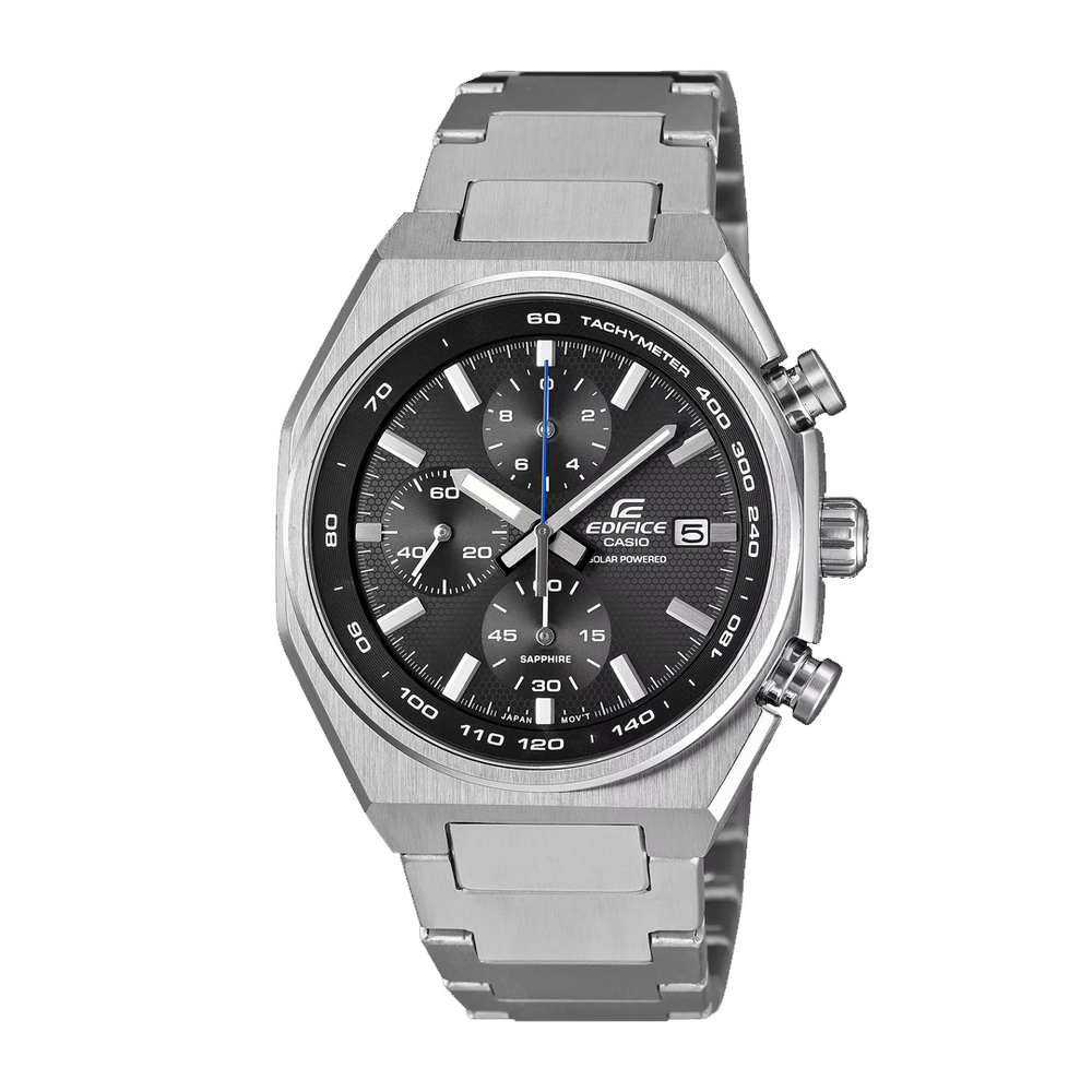 SOLAR POWERED CHRONOGRAPH EFS-S660D-1A SILVER / BLACK