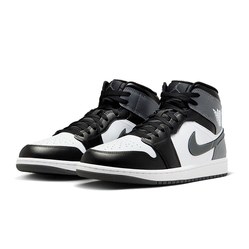 AIR JORDAN 1 MID BLACK/IRON GREY-WHITE