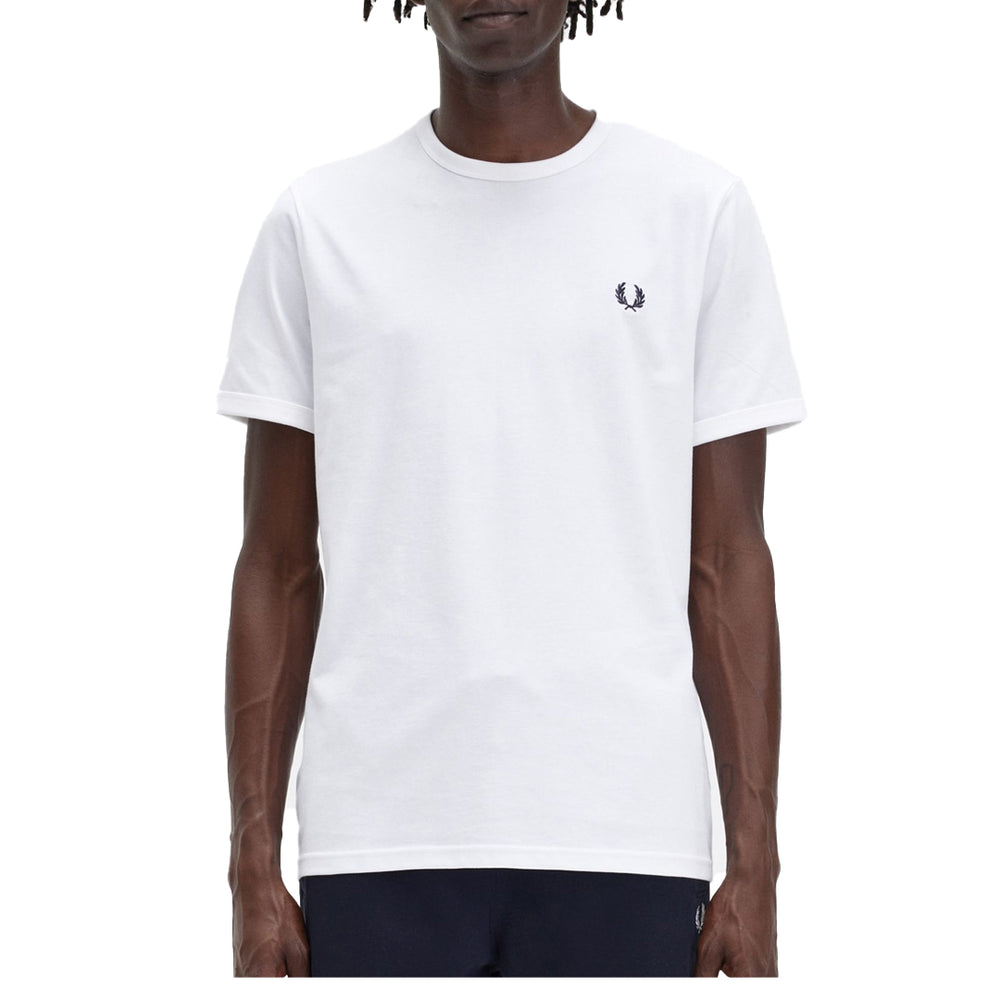 FRED PERRY RINGER T-SHIRT WHITE
