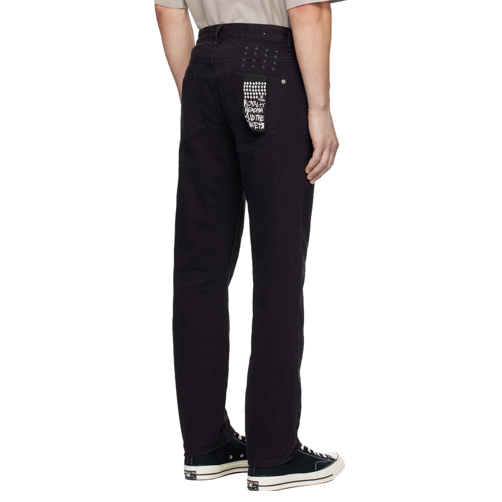 HAZLOW GHOSTED BLACK JEANS