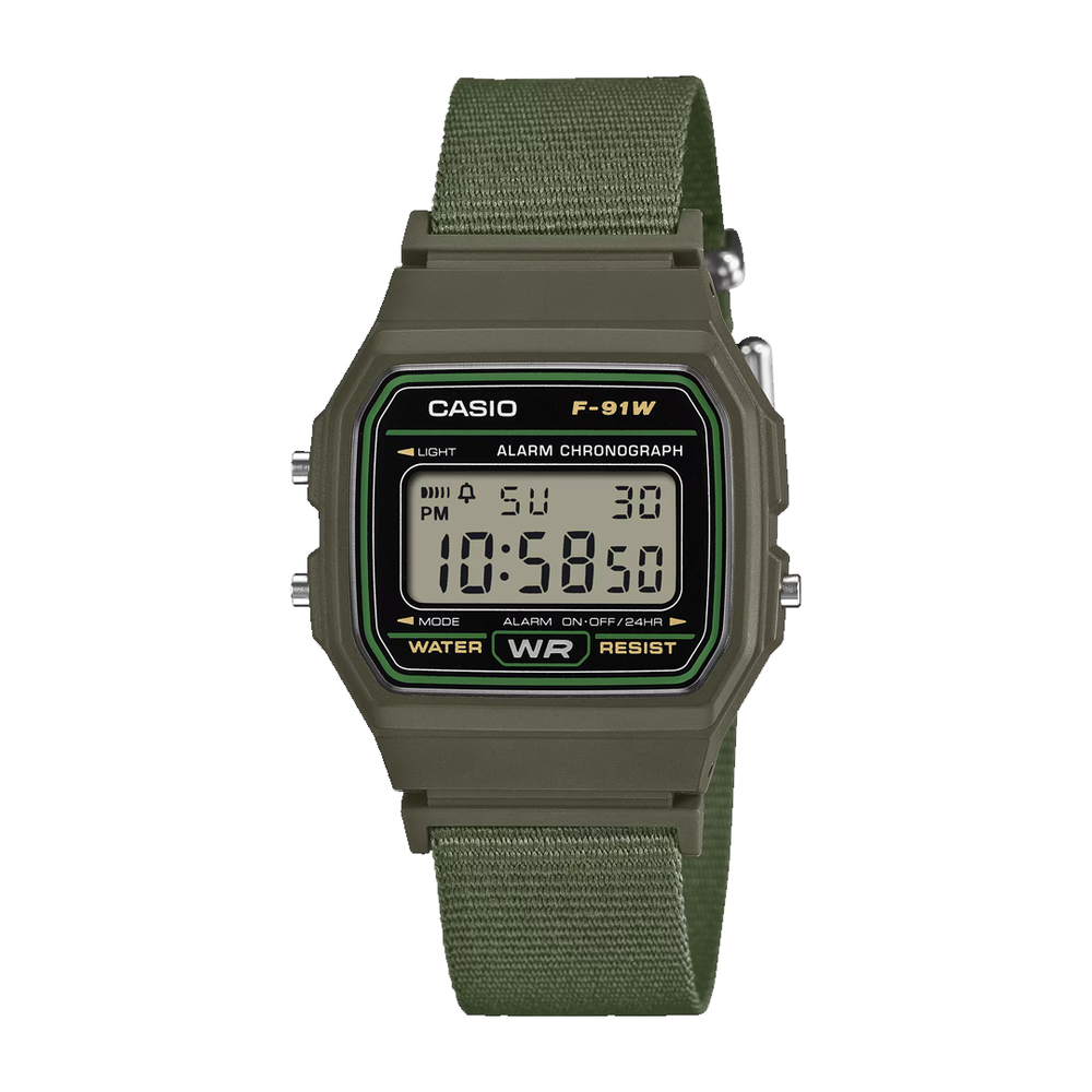 SLIM LIGHTWEIGHT F-91WF-3A GREEN