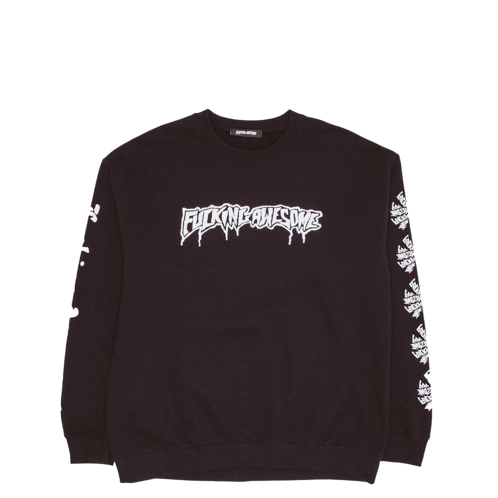 LOGO TEST PRINT CREWNECK BLACK