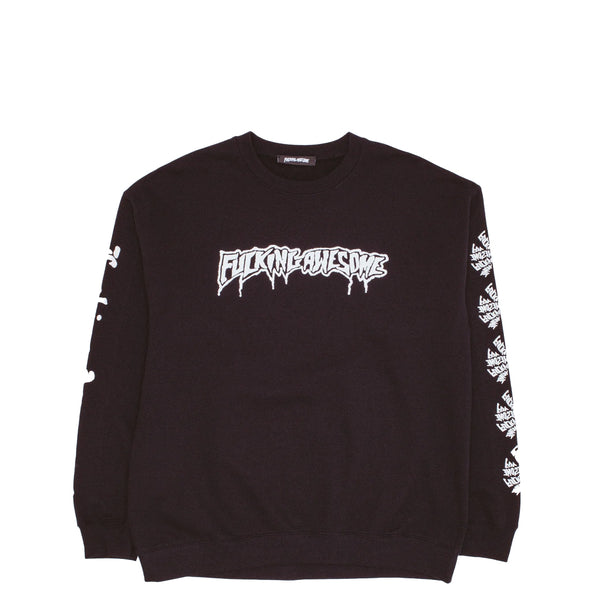 LOGO TEST PRINT CREWNECK BLACK