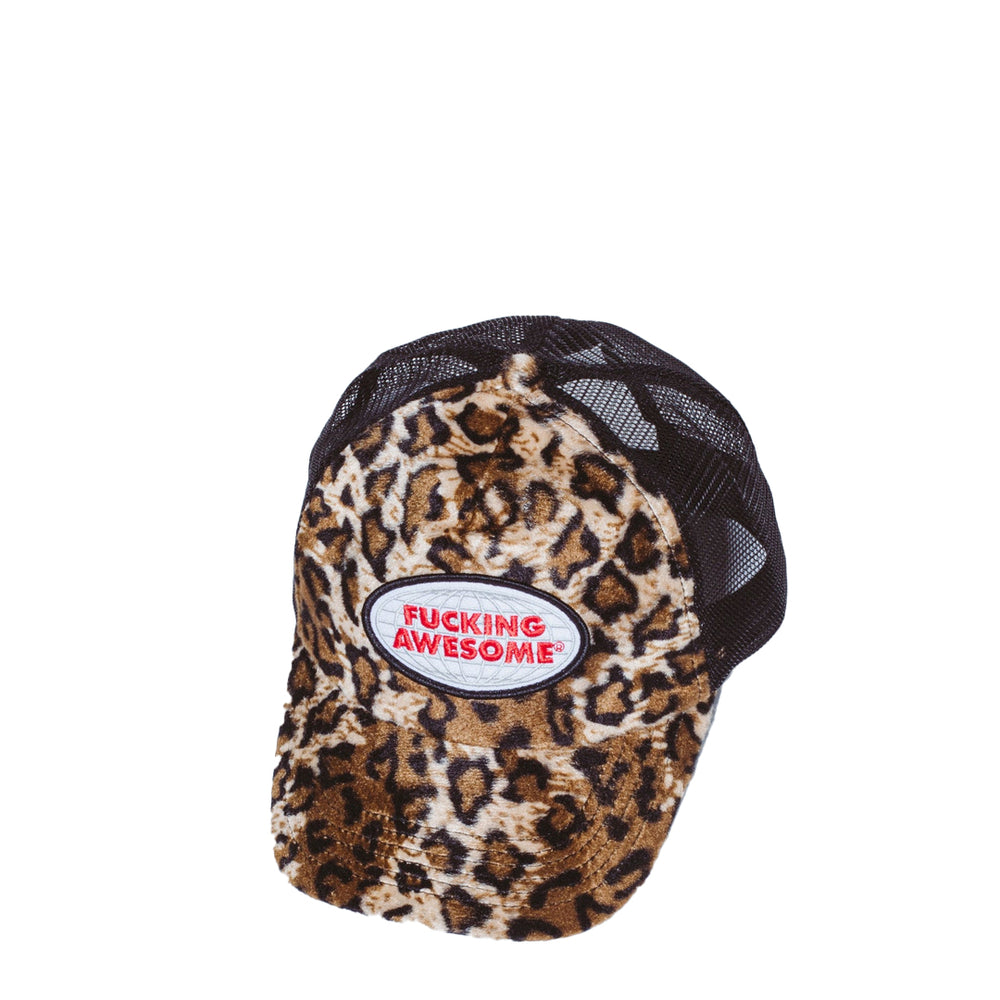 PATCH LOGO LEOPARD TRUCKER HAT