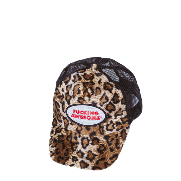 PATCH LOGO LEOPARD TRUCKER HAT