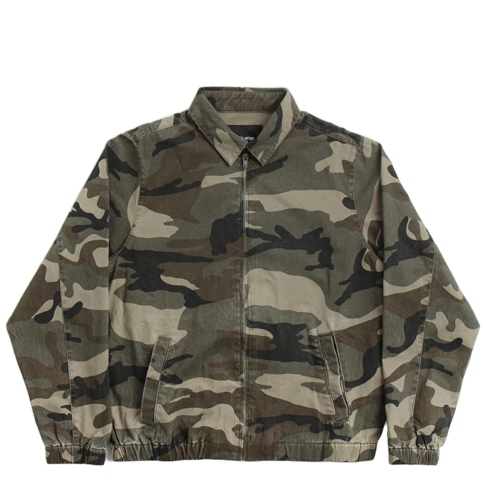 WASHED HARRINGTON JACKET CAMO