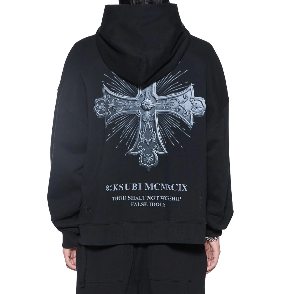 FALSE IDOLS EKCESS ZIP HOODIE JET BLACK
