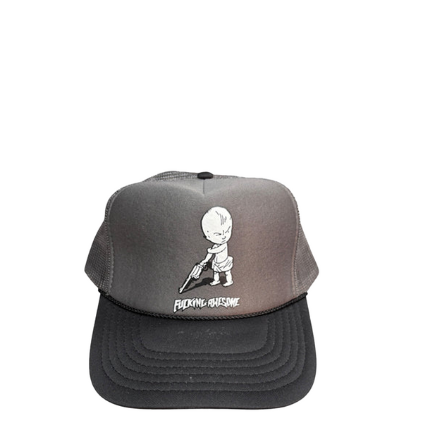 GUN BABY SOFT FOAM TRUCKER HAT GREY
