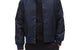 ECONYL SATIN NYLON STADIUM JACKET NAVY