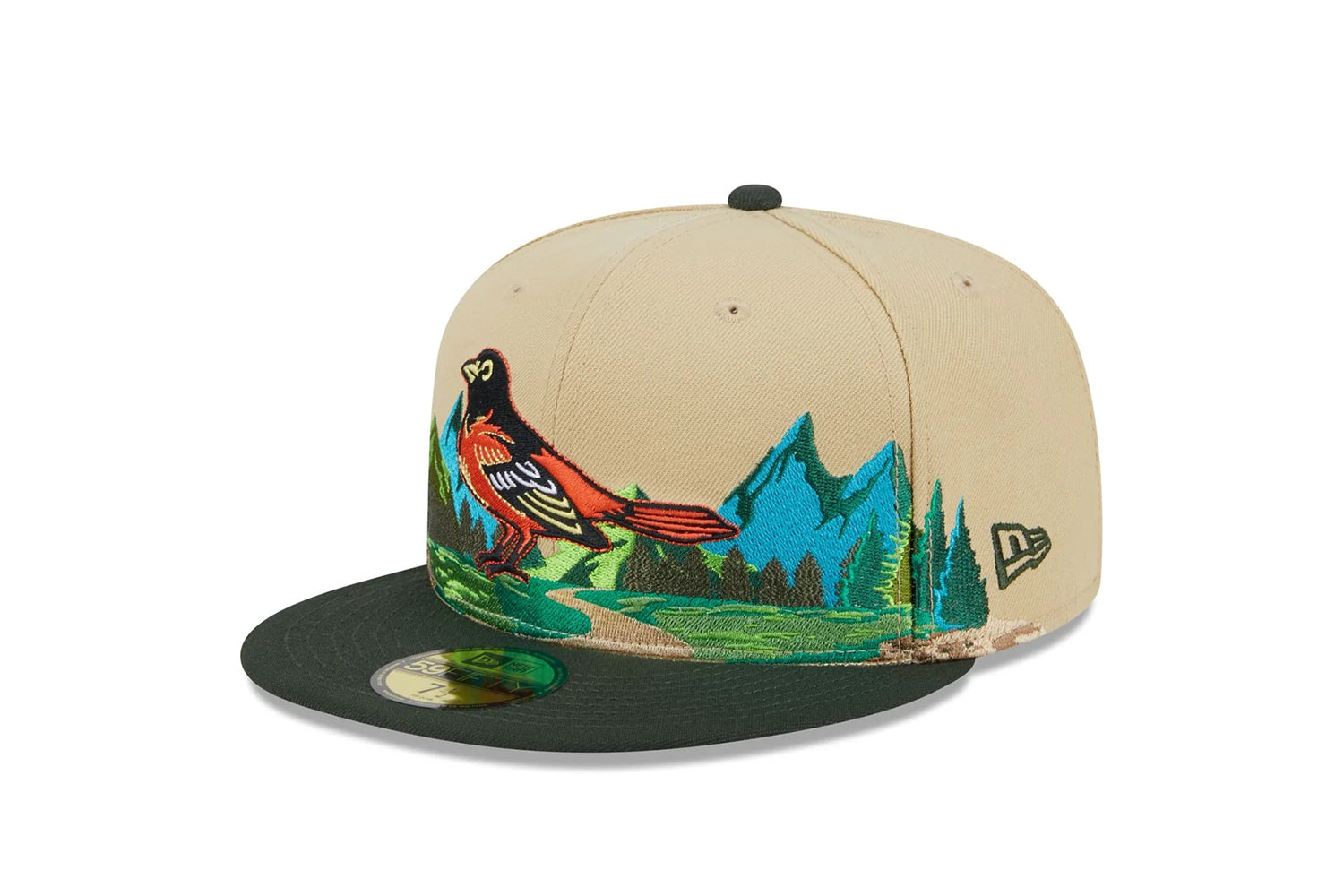 BALTIMORE ORIOLES TEAM LANDSCAPE 59FIFTY FITTED CAP