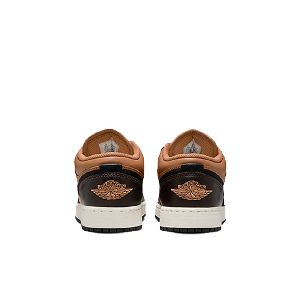 AIR JORDAN 1 LOW SE (GS) FLAX BAROQUE BROWN