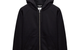 BRUSHED FLEECE ZIP HOODIE BLACK