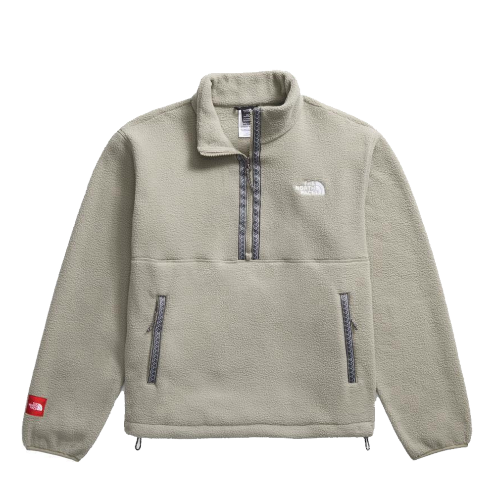 FLEESKI 1/4 ZIP PULLOVER FLEECE TOP CLAY GREY