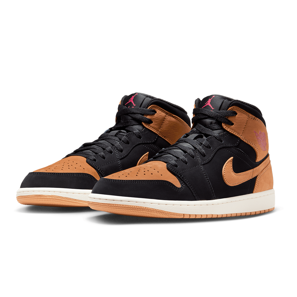 AIR JORDAN 1 MID SE BLACK FLAX – NRML