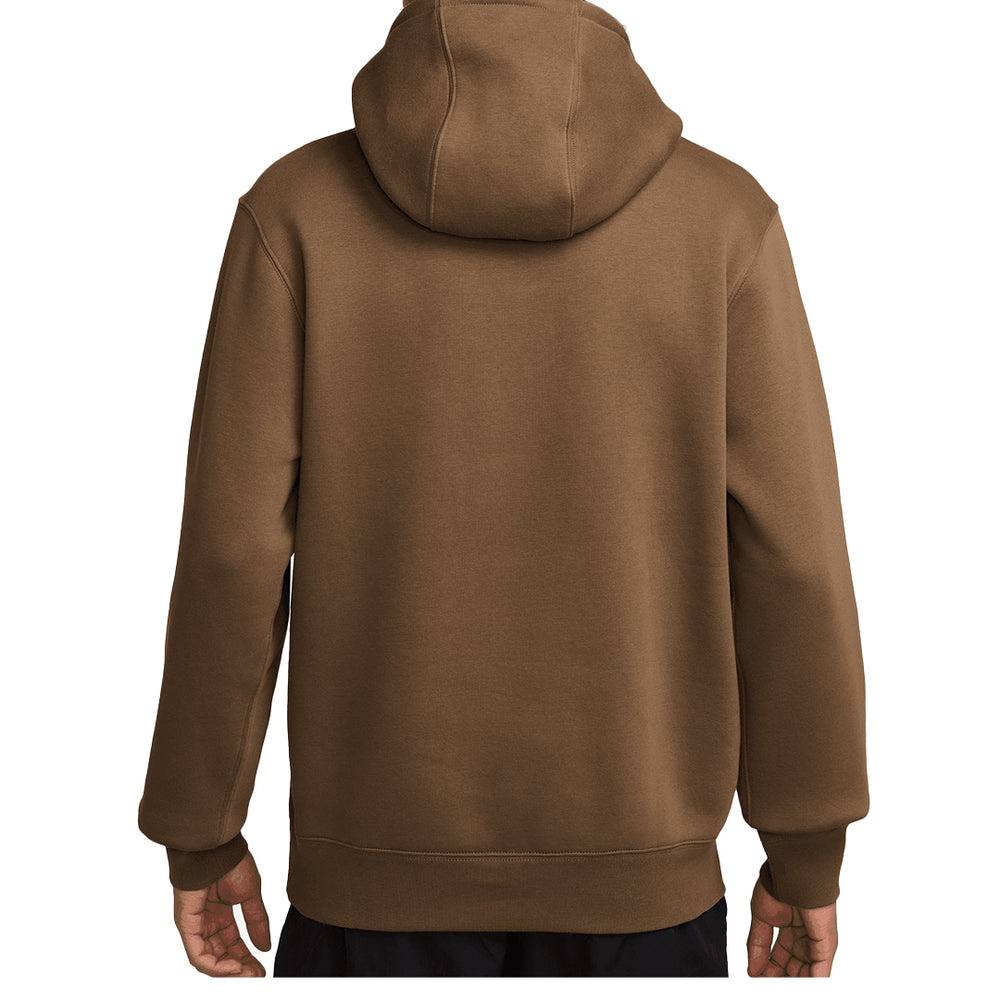 CLUB PULLOVER FLEECE HOODIE MOSSWOOD BROWN