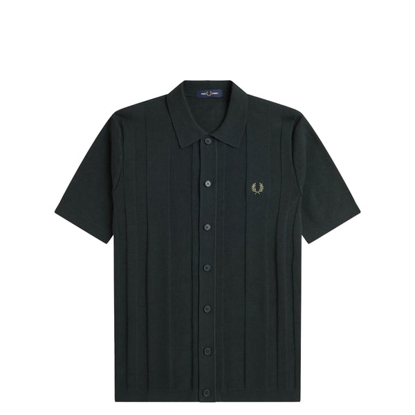 BUTTON THROUGHSHORT SLEEVE SHIRT NIGHT GREEN