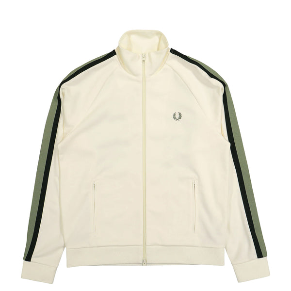 TWO COLOUR TAPE TRACK JACKET LIGHT ECRU