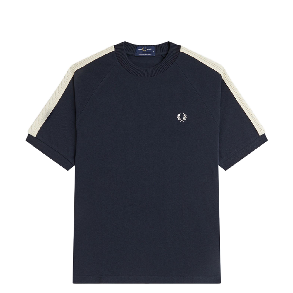 CABLE TAPED T-SHIRT NAVY