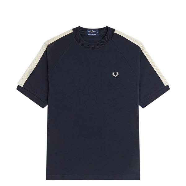 CABLE TAPED T-SHIRT NAVY