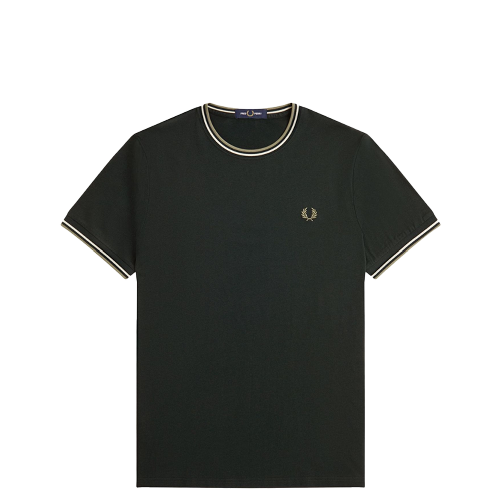 TWIN TIPPED T-SHIRT NIGHT GREEN/LIGHT ECRU – NRML TWIN TIPPED T-SHIRT NIGHT GREEN/LIGHT ECRU – NRML