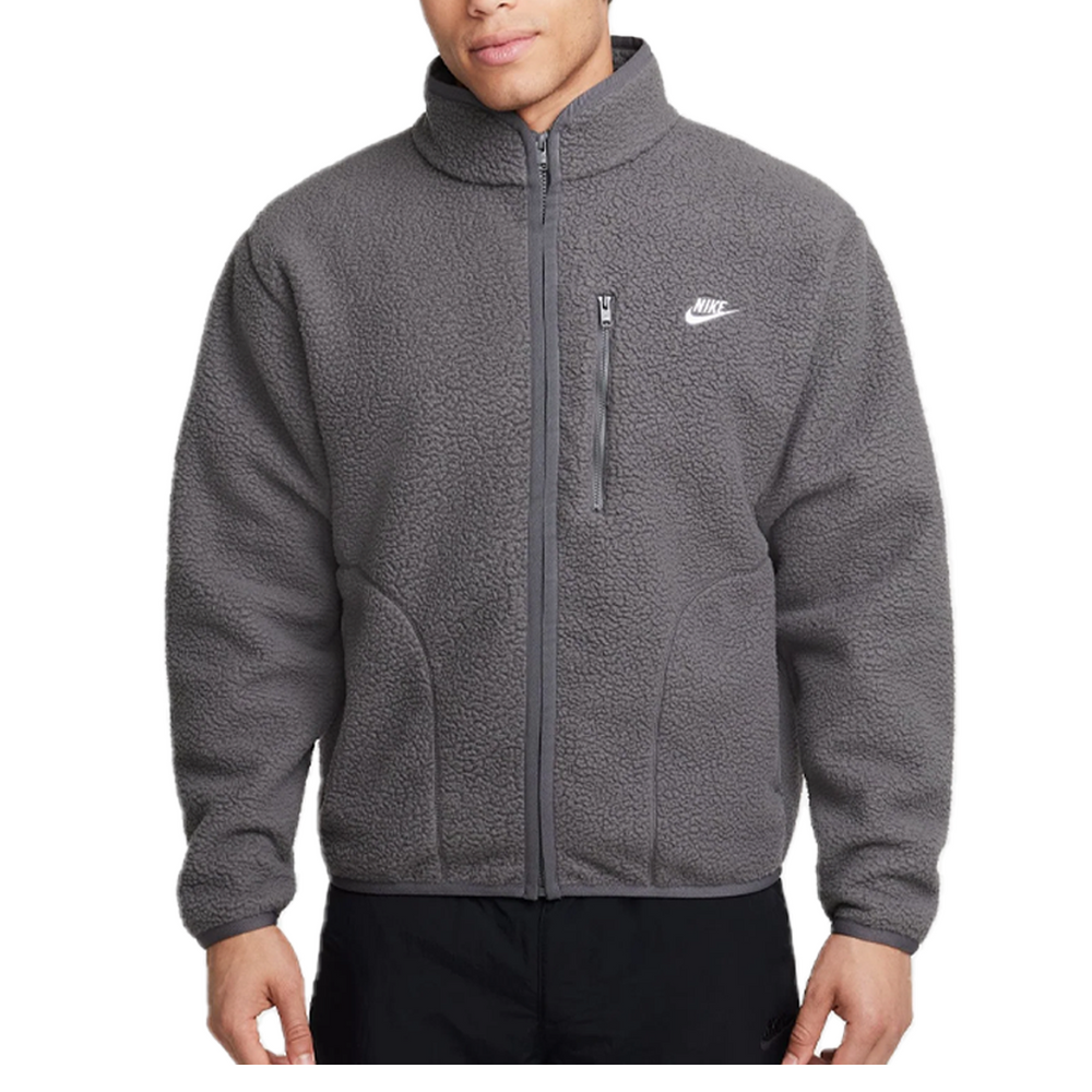 SPORTSWEAR CLUB FLEECE JACKET IRON GREY