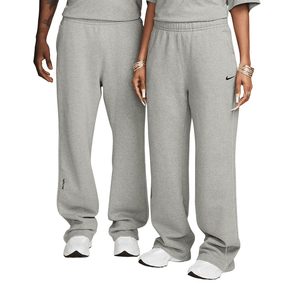 NOCTA OPEN HEM FLEECE PANTS GREY HEATHER