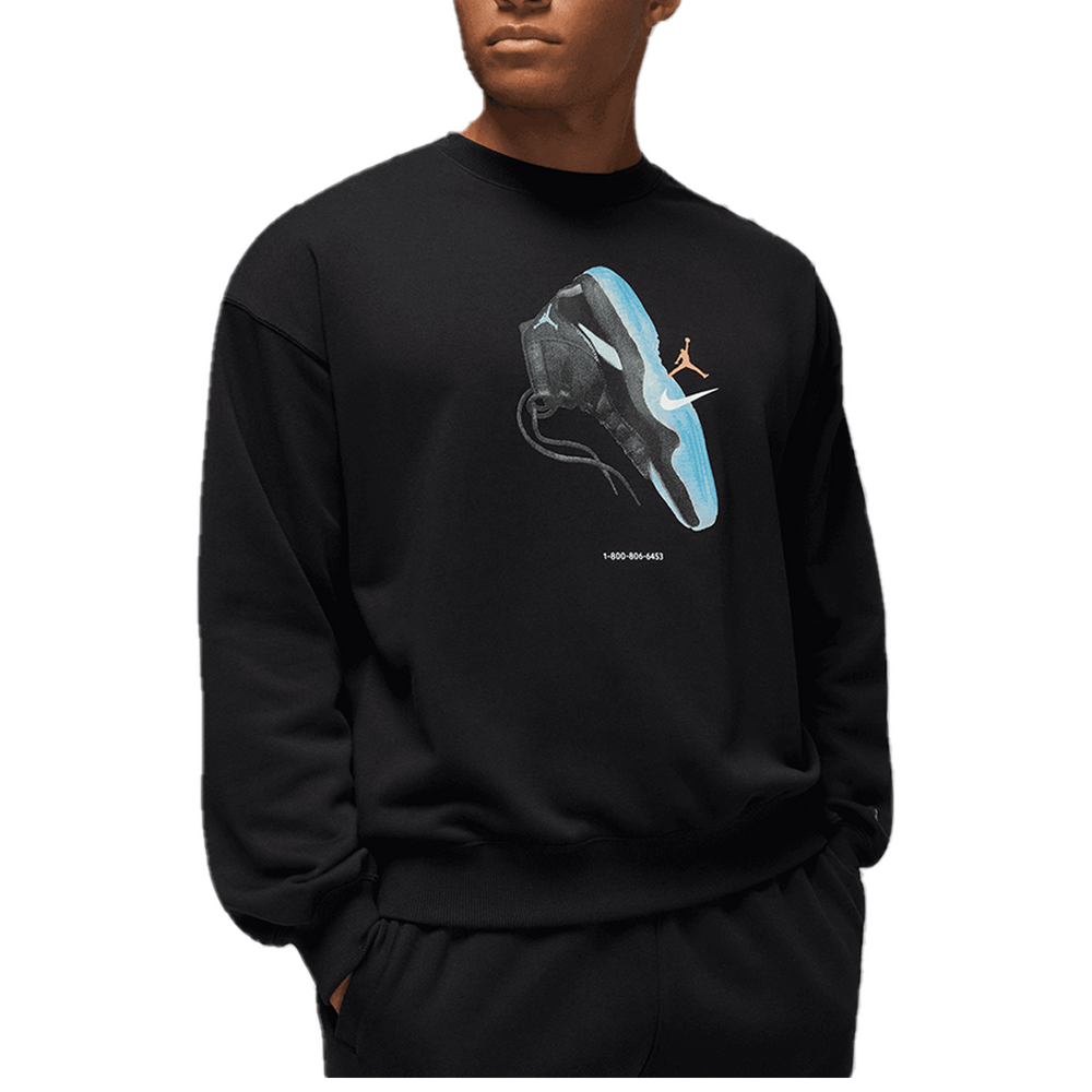 BROOKLYN FLEECE SWEATSHIRT BLACK/GAMMA BLUE