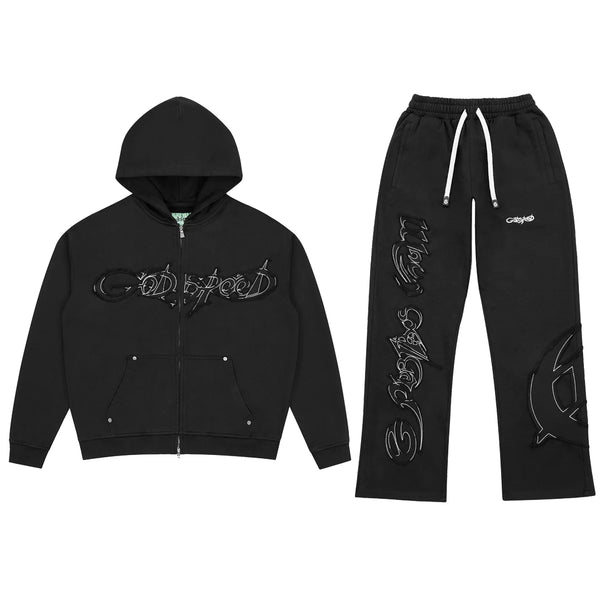 RAW IMPORT SWEATSUIT BLACK