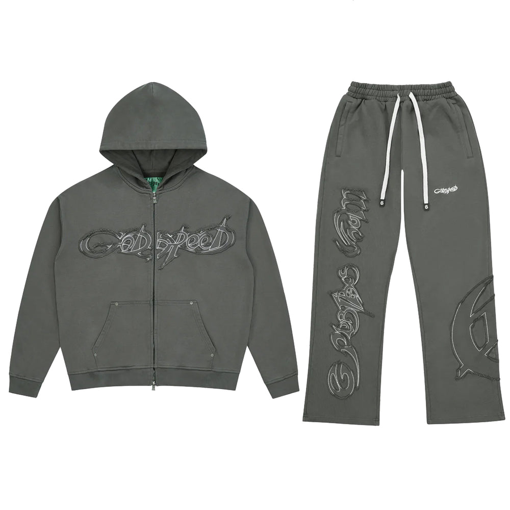 RAW IMPORT SWEATSUIT GREY