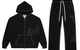 OG LOGO STITCHED SWEATSUIT BLACK