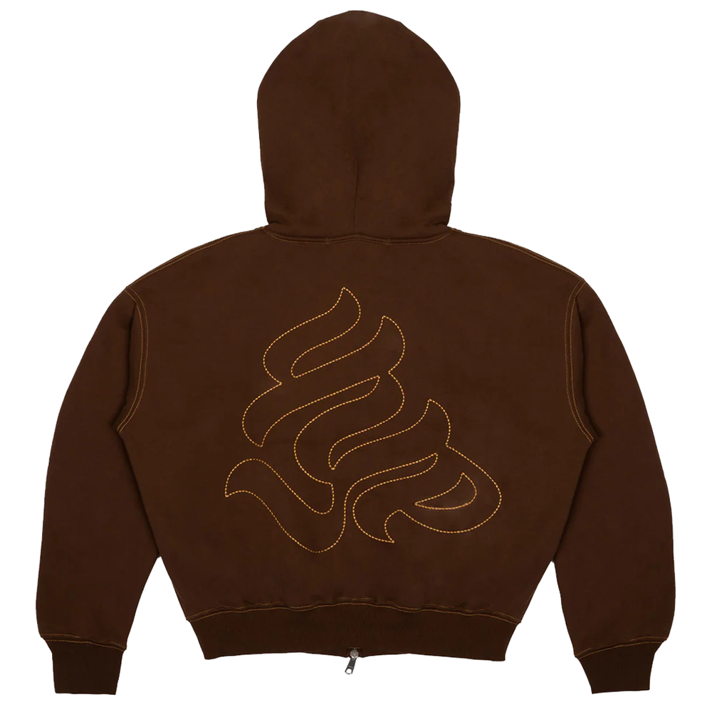 GEAR HOODIE BROWN/GOLD