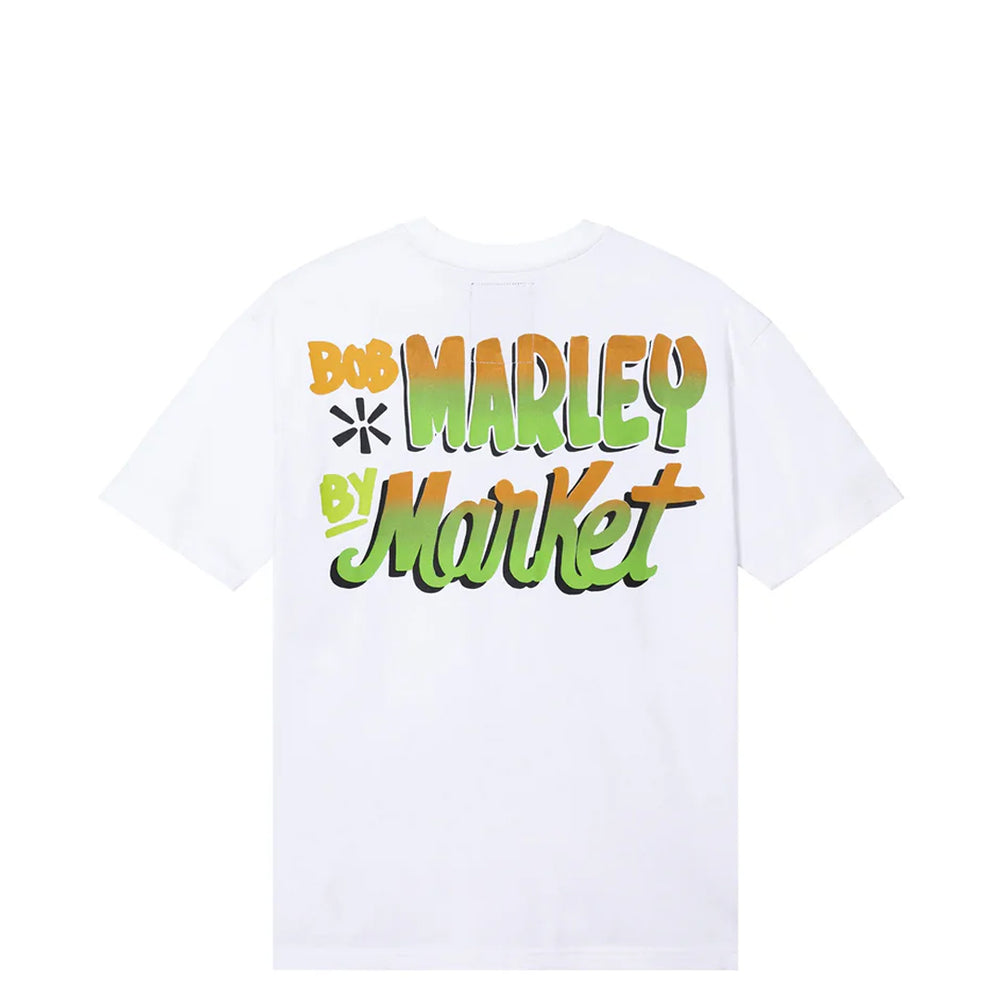 T-SHIRT DE FOOTBALL BOB MARLEY BLANC