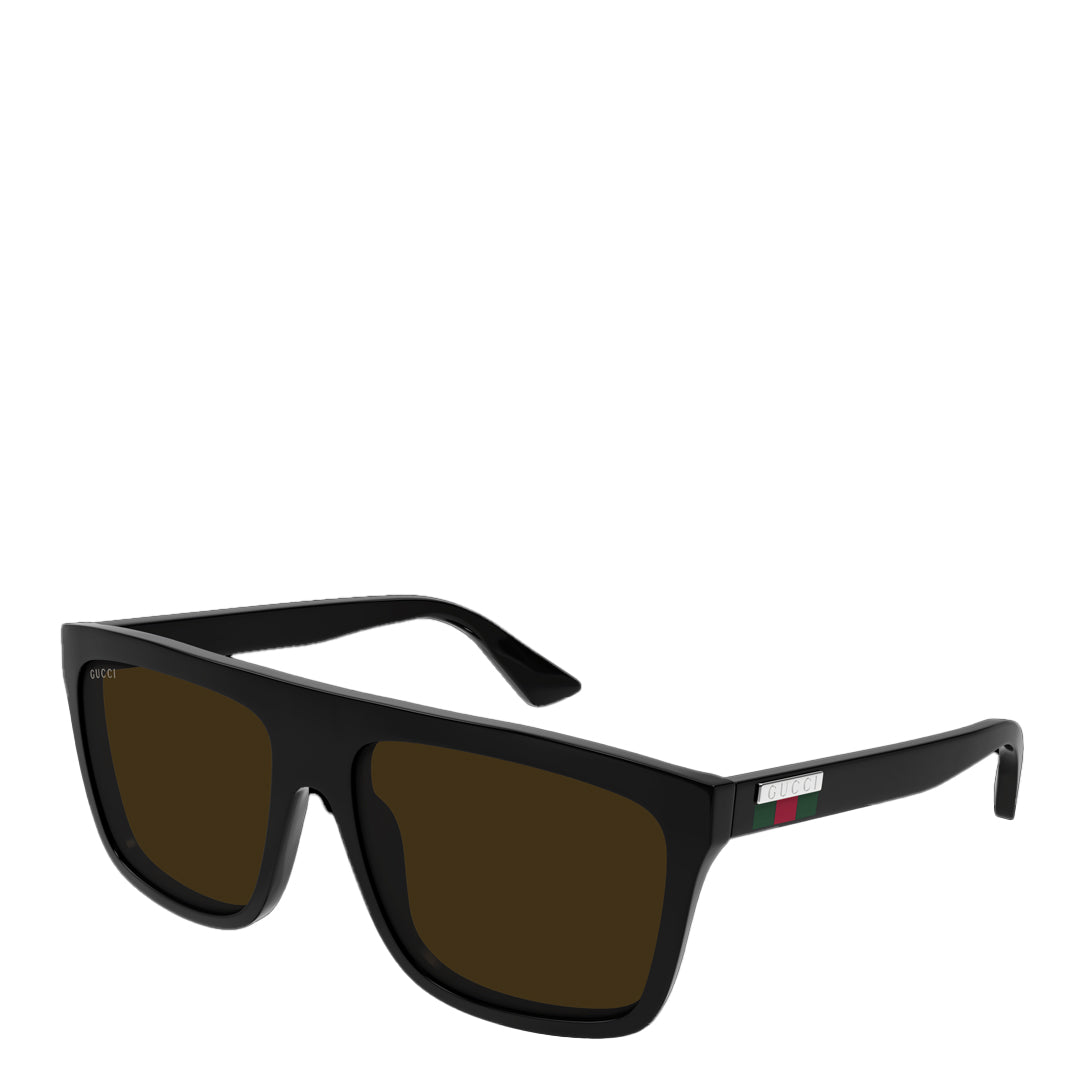 GG0748S-002 MEN'S BLACK & BROWN SUNGLASSES – NRML
