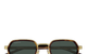 GEOMETRIC METAL SUNGLASSES HAVANA GREEN