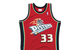 DETROIT PISTONS GRANT HILL #33 RED SWINGMAN JERSEY