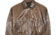 DISTRESSED LEATHER BOMBER BROWN