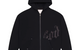 OG LOGO ZIP HOODIE SATIN/BLACK