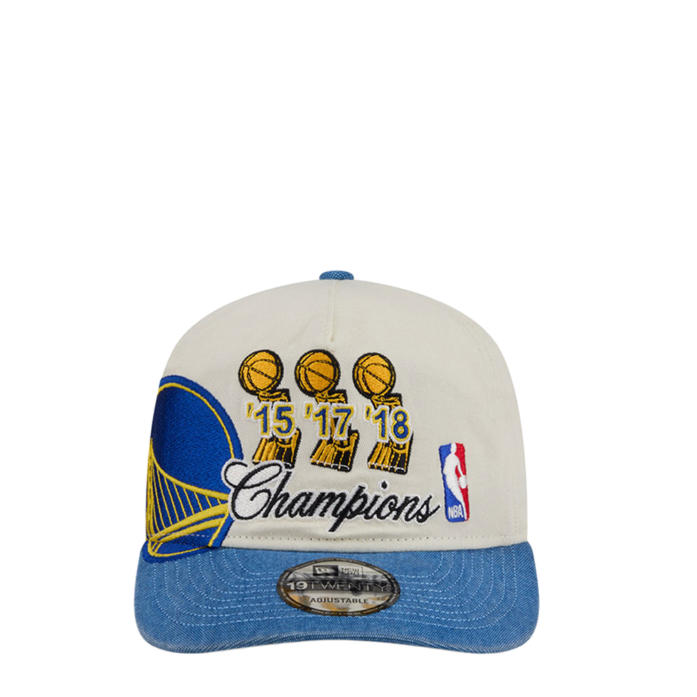 GOLDEN STATE WARRIORS CHAMPIONS 19TWENTY ADJUSTABLE BEIGE HAT
