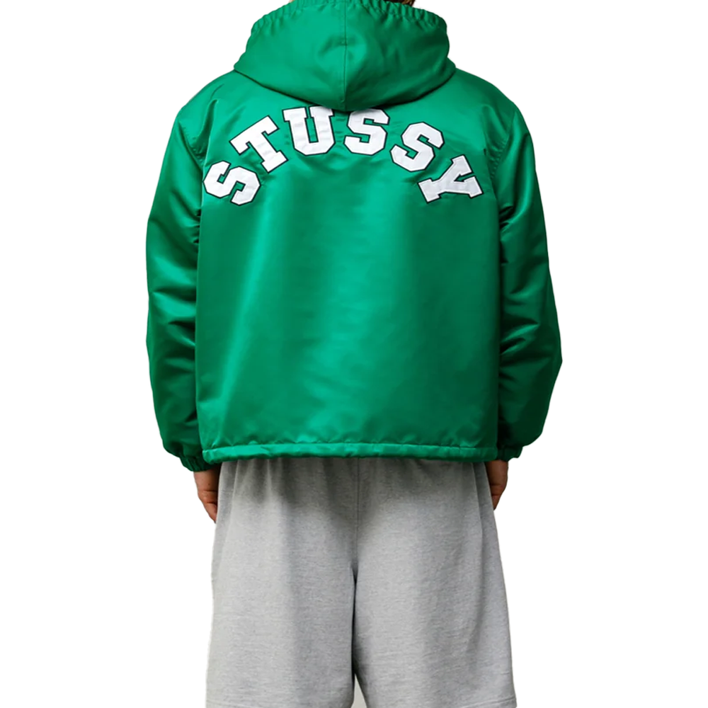 HOODED COACHES JACKET GREEN