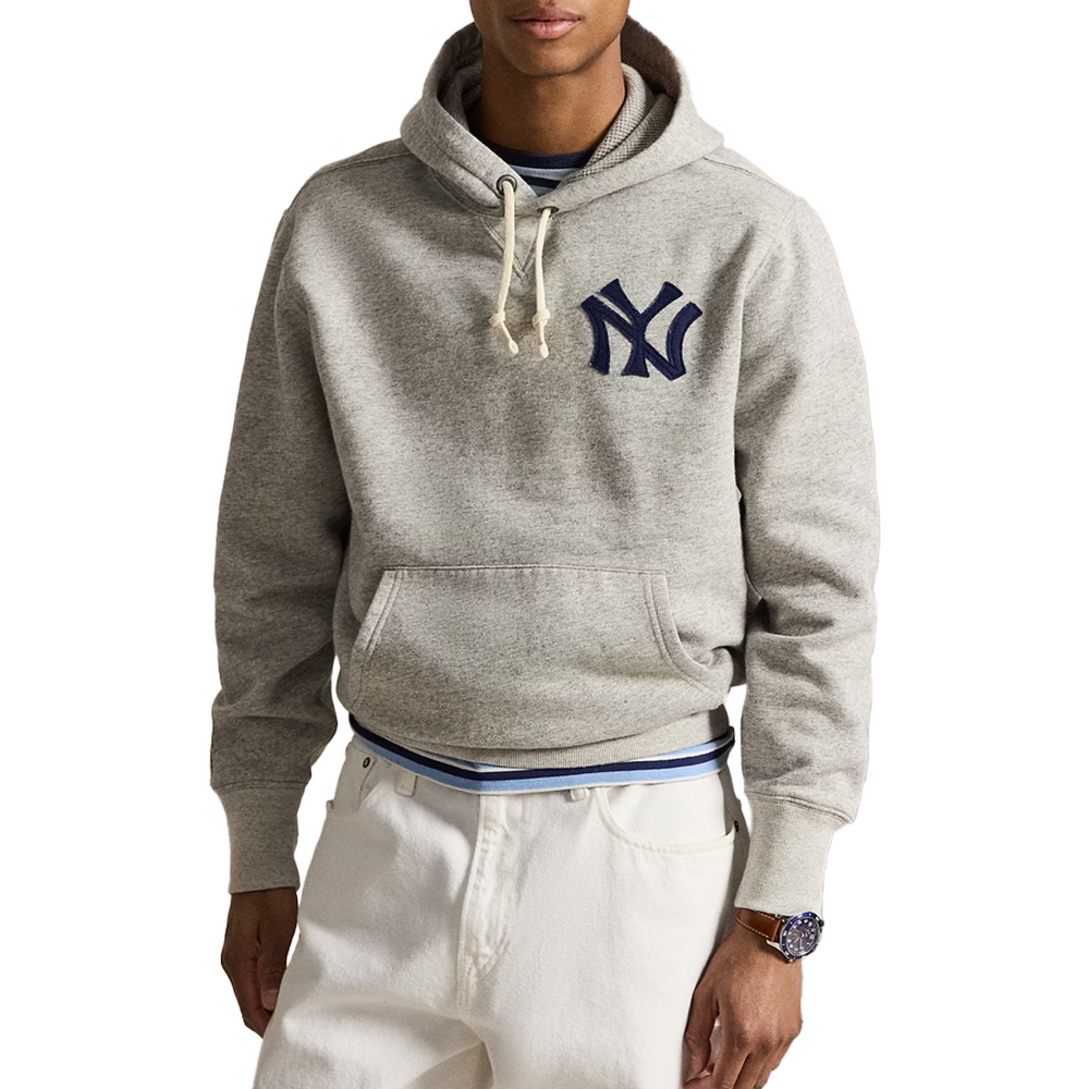VINTAGE YANKEES HOODIE HEATHER GREY