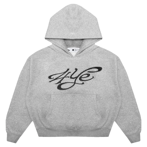 SIGNATURE RHINESTONE HOODIE MEDIUM HEATHER GREY
