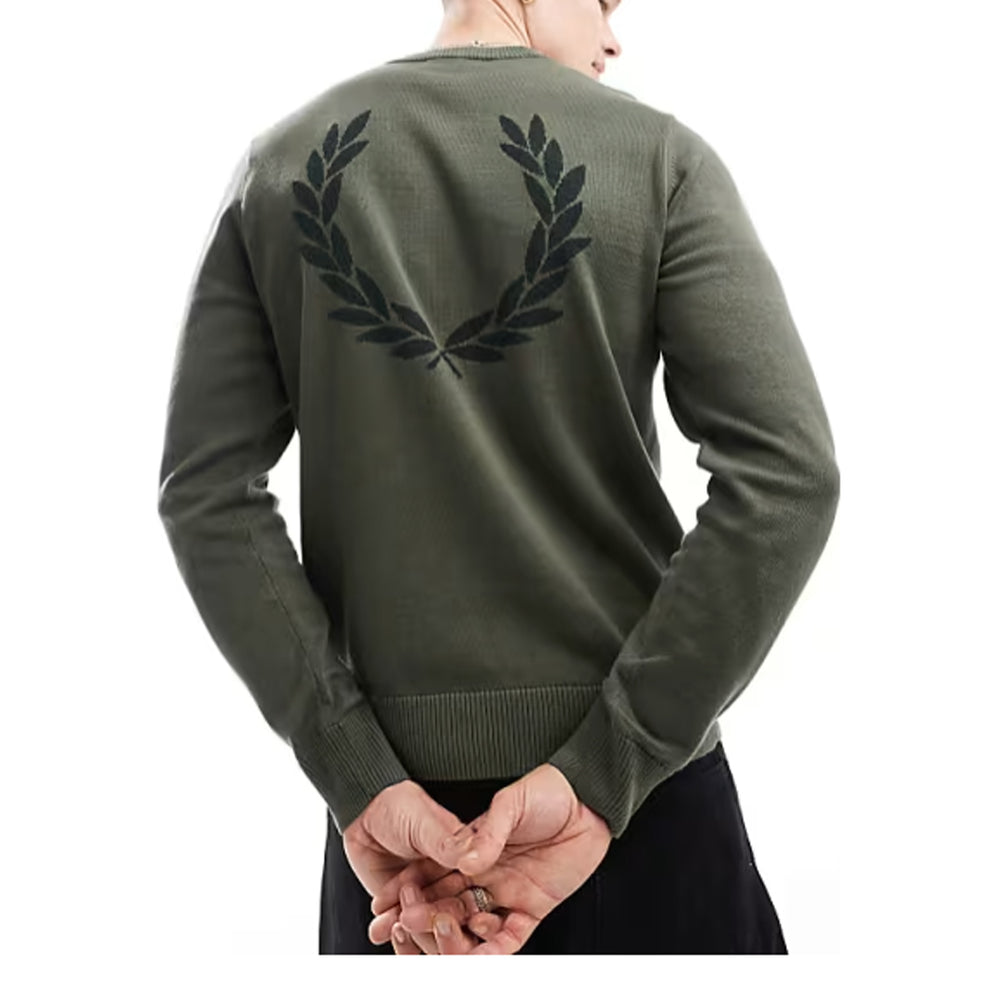 BOUCLE LAUREL WREATH JUMPER GREEN