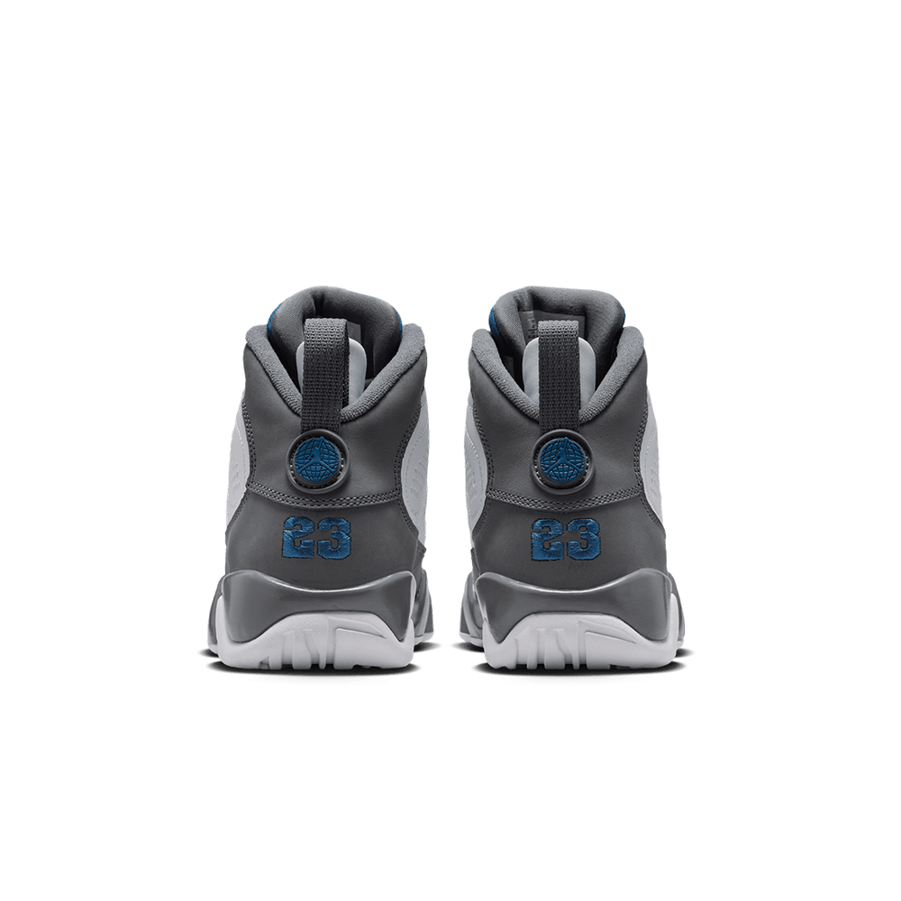 AIR JORDAN 9 RETRO GS "FLINT GREY AND FRENCH BLUE"